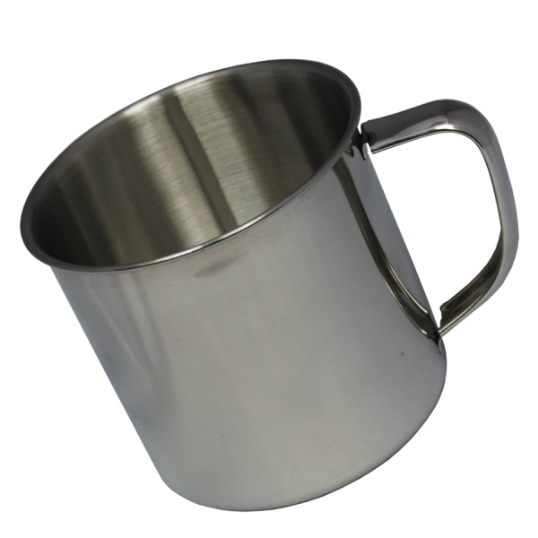 Fox Outdoor, große Edelstahl Tasse mit Henkel